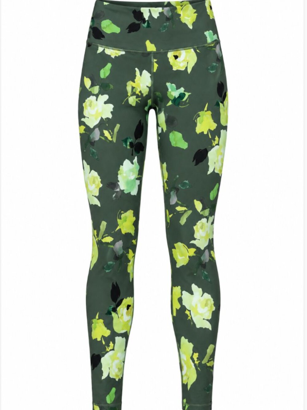 Athleta Elation 7/8 Floral Yoga Leggings Tights Size Small